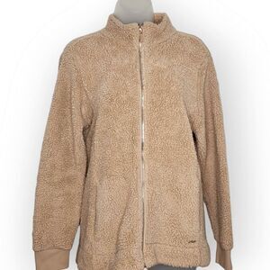 Calvin Klein Teddy Bear Full Zip Sherpa Jacket size Medium